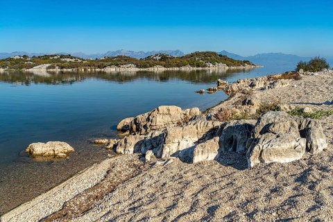 Lake Scutari beach near the village of Donji Murici