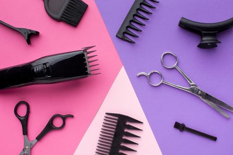 Close up hair trimmer supplies