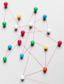 High view pushpin map white wallpaper