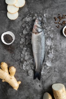 Top view delicious seafood arrangement4