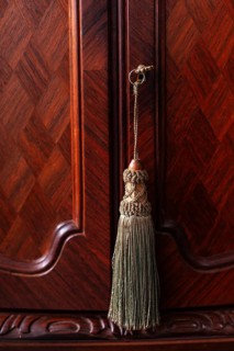 Tassel or tassel on a wardrobe key