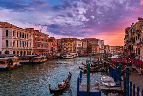 Sunset view of Grand Canal