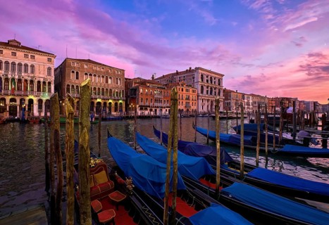 Sunset view of Grand Canal
