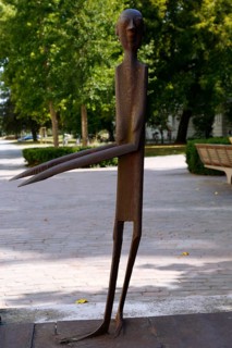Sculpture ensemble in the city centre of Magdeburg