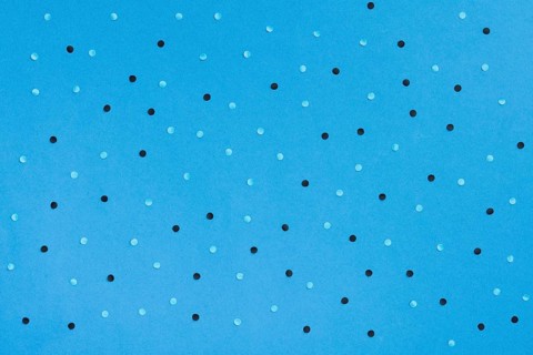 Top view blue background dots