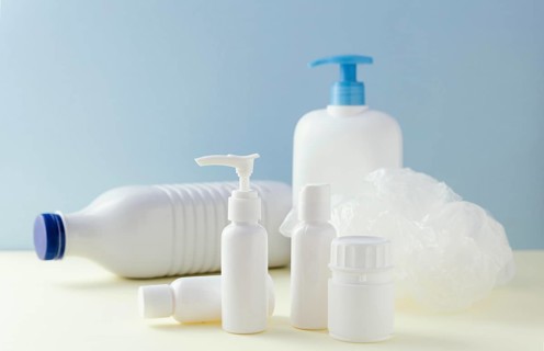 Collection plastic bottles