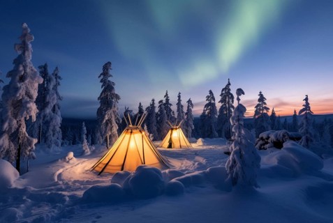 Two teepees