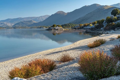 Lake Scutari beach near the village of Donji Murici