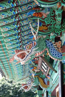 Dragon figure at the Chunjinam Hermitage in Baekyangsa Temple