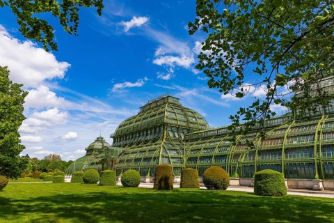 Palm House in Schoenbrunn Palace Park