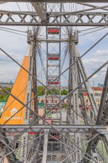 The Vienna Giant Ferris Wheel in the Prater amusement park