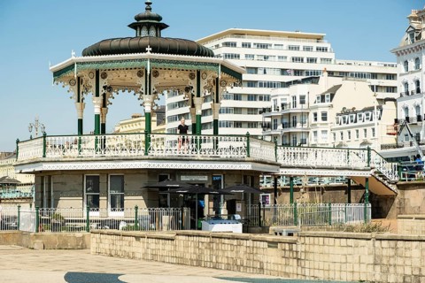 Beach pavilion on the Brighton seafront