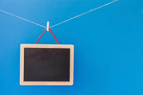 Slate hanging clothesline
