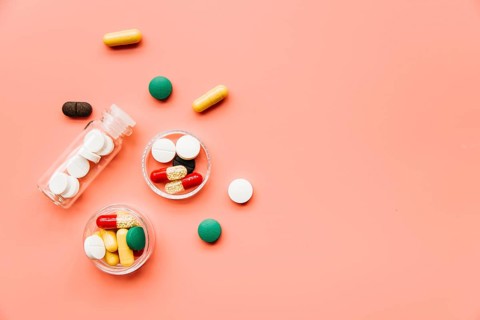 Top view pills