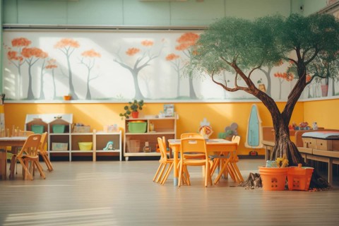 Kindergarten bright room