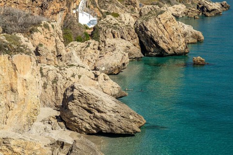 Rocks on the coast of Nerja