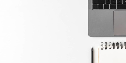 Top view desk arrangement with copy space 1