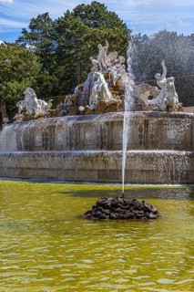 Neptune Fountain in Schoenbrunn Palace Park