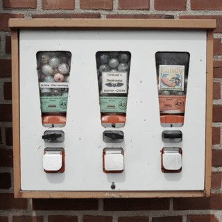 Old chewing gum machine