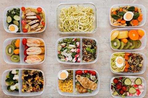 View assortment tasty meal