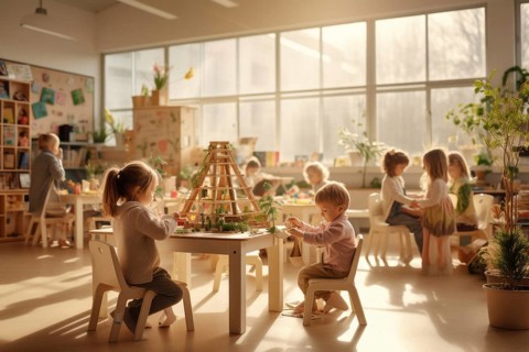 Kindergarten bright room