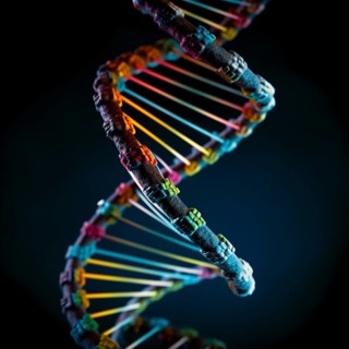 Symbolic image DNA double helix