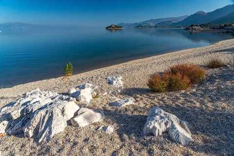 Lake Scutari beach near the village of Donji Murici