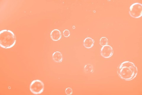 Transparent bubbles colored background