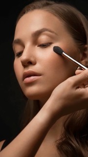 Beautiful young girl with a light natural make-up