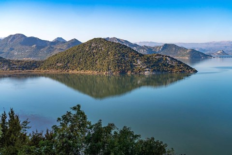 View over Lake Scutari