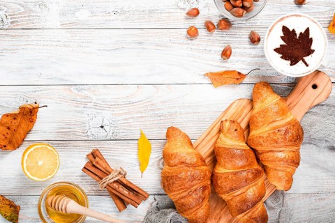 Croissants breakfast