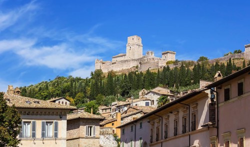 View of The Fortress Rocca Maggiore