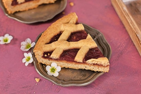 Slice of pie called 'Linzer Torte'