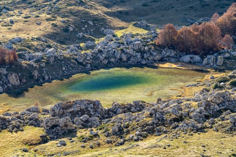 The mountain lake Valovito Jezero