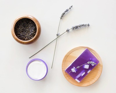 Composition spa treatment soap lavender