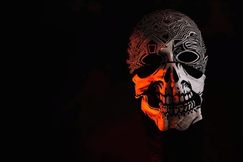 Halloween mask decorative rag