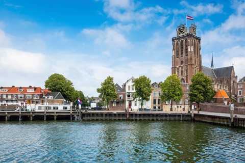 Grote Kerk and city view Dordrecht