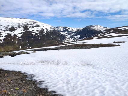 Snow-covered mountain landscape