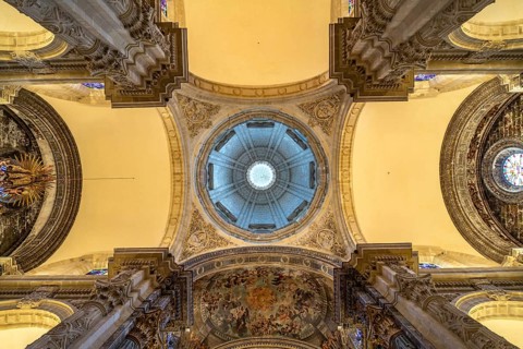 Church ceiling of the Iglesia del Salvador