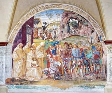 Benedict discovers the deception of the Gothic king Totila