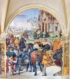 Benedict predicts the destruction of Monte Cassino