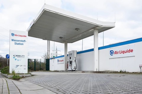 Hydrogen filling station in Duesseldorf