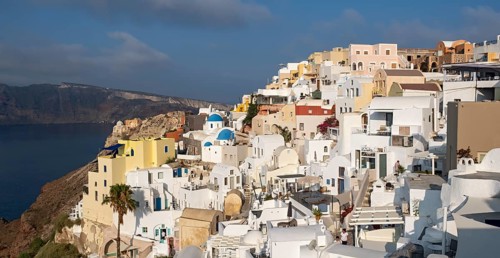 Panoramic view of village of Ia