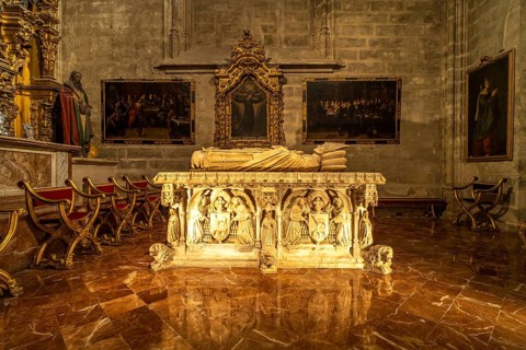 Sarcophagus of Cardinal Juan de Cervantes in the Chapel of San Hermenegildo