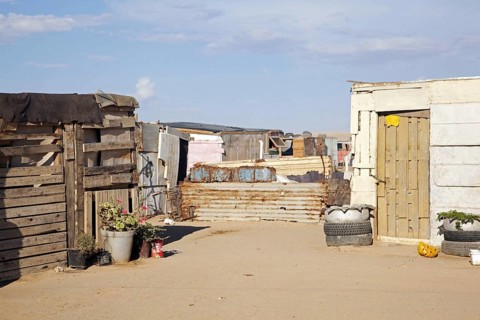 Improvised shacks