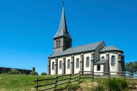 Church Saint-Sebastien of Saint-Genes-Champespe village