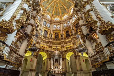 Interior of the Cathedral of Santa Maria de la Encarnacion in Granada