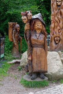 Witch figures at the Hexentanzplatz