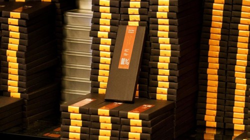 Stack of chocolate bars