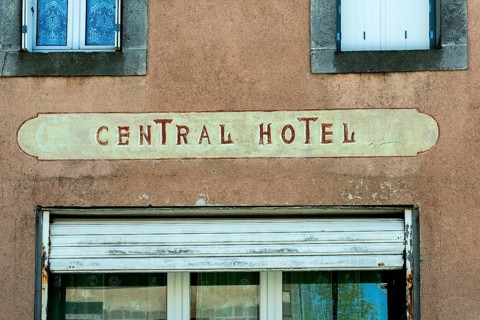 Old hotel sign
